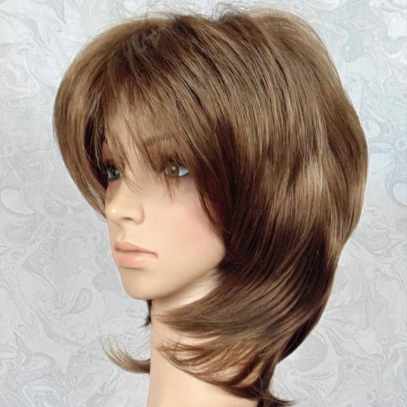 Short Soft N Silky Layered Shag Medium Brown main image 7